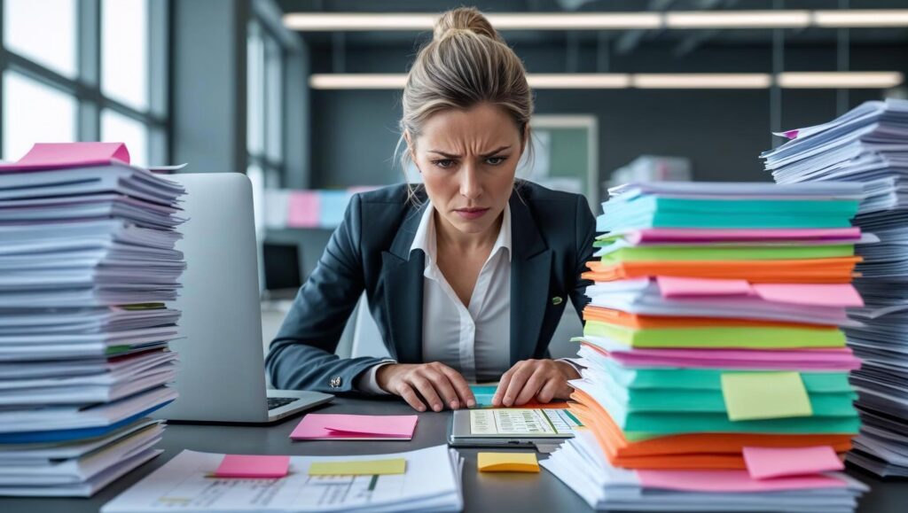 Professional overwhelmed with curriculum design work.