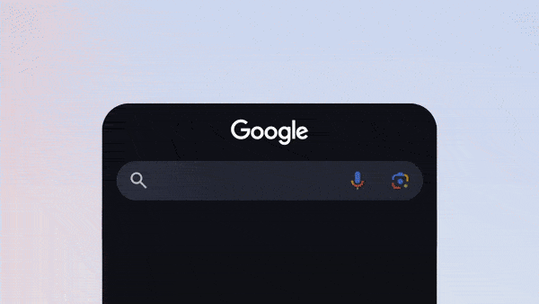 GIF of Google's new AI Mode.