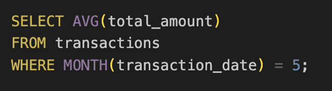 aggregate functions in SQL