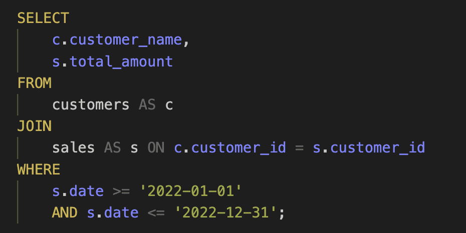 optimize sql queries