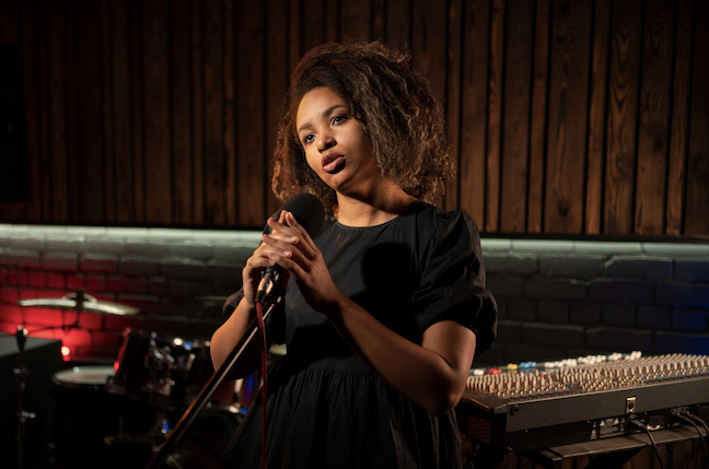 Woman singing